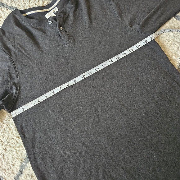 Fundamental Coast Los Angeles Cotton Modal Blend Henley Long Sleeve Mens Large - Picture 4 of 5